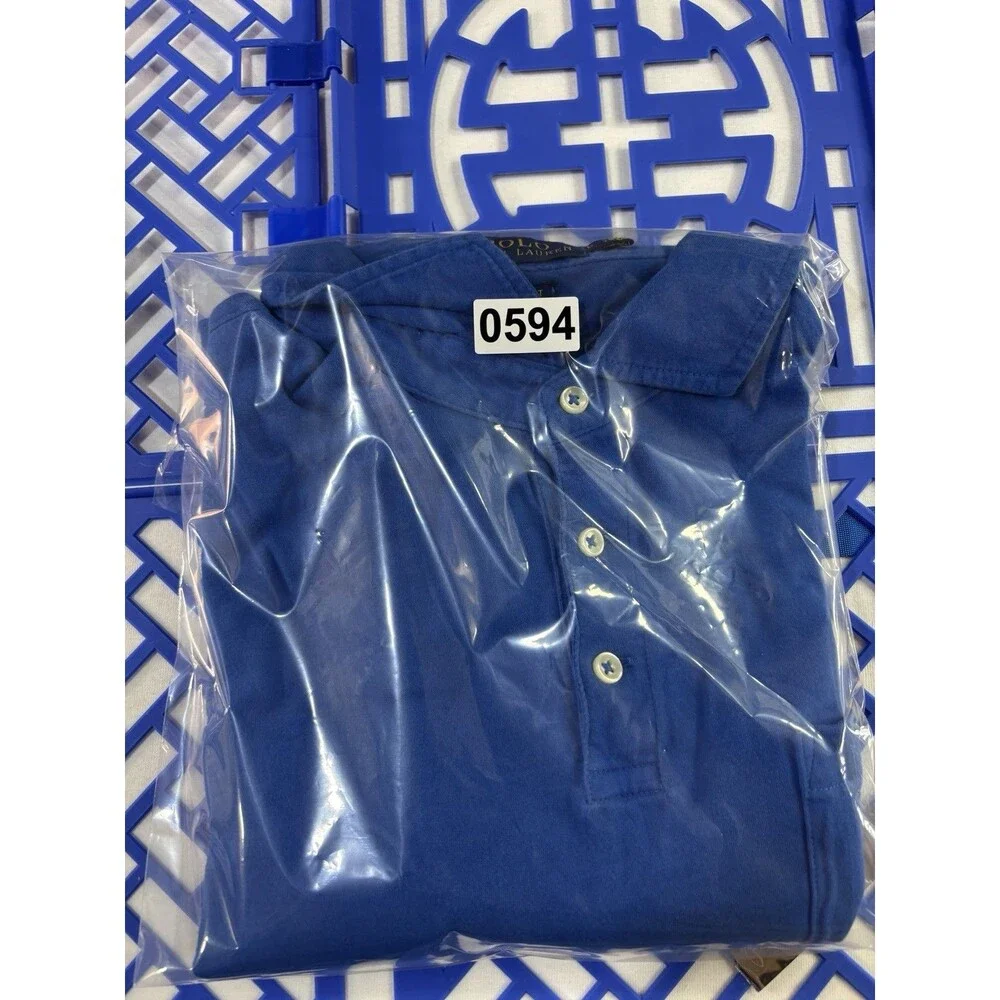Vintage Polo Ralph Lauren Classic Fit Single Stitch Dark Blue Shirt Large